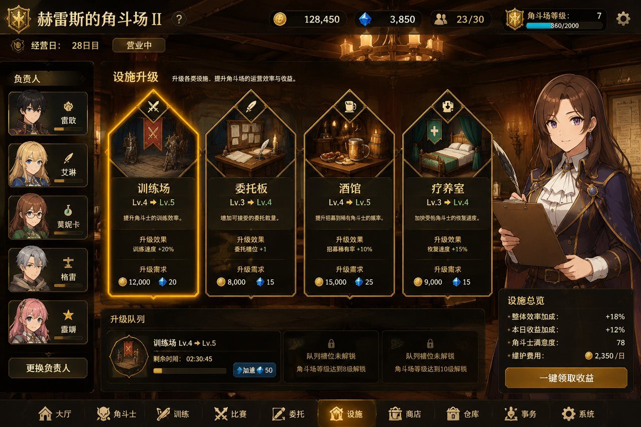 赫雷斯的角斗场Ⅱ 经营养成 内容截图 4
