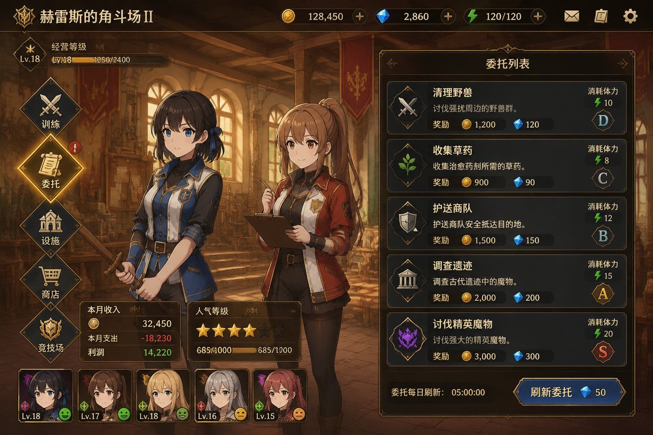 赫雷斯的角斗场Ⅱ 设施强化 页面配图 7